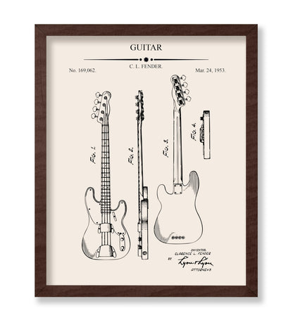 Electric Guitar Blueprint No1