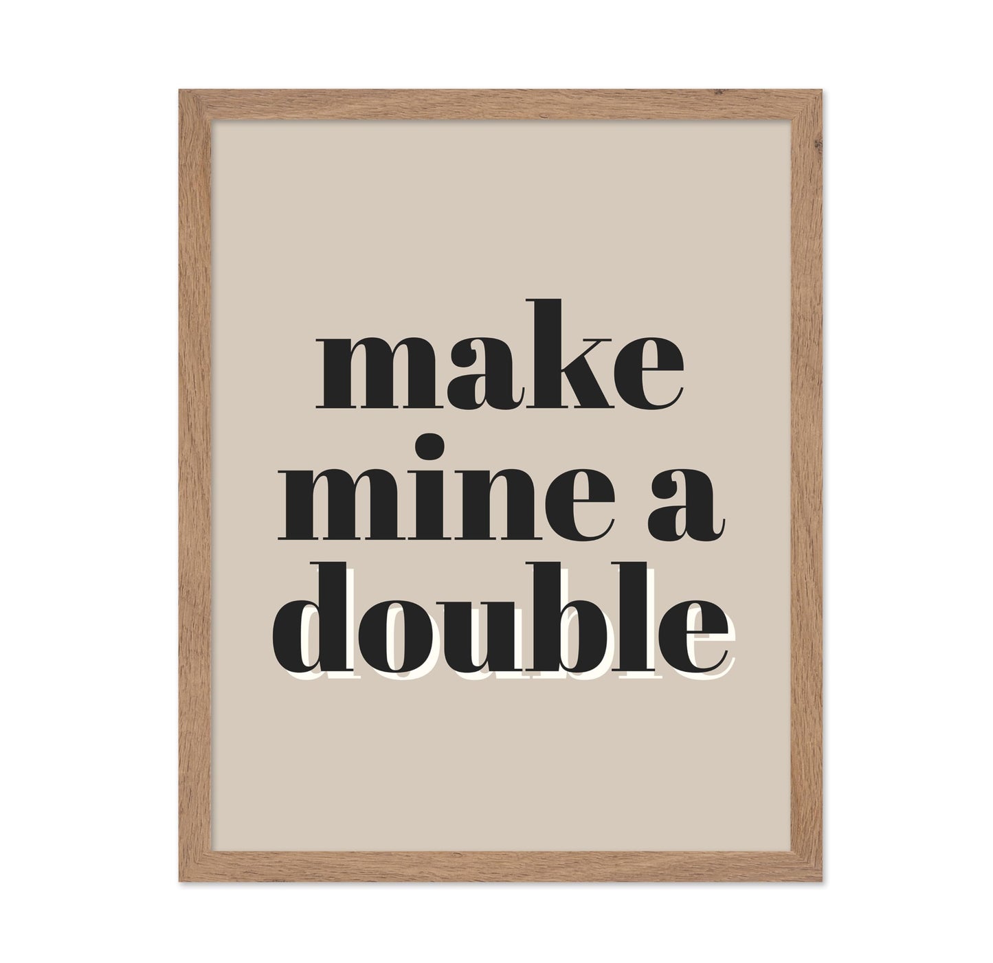 Make Mine a Double No1