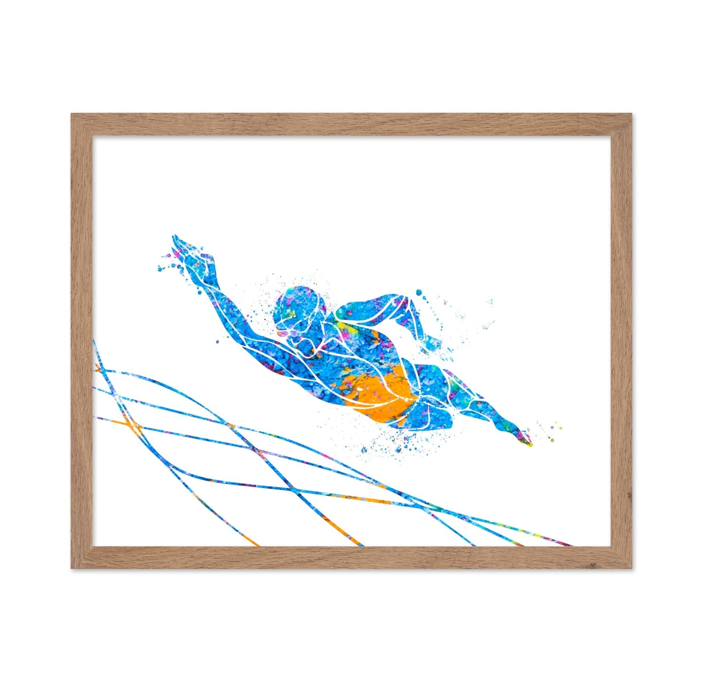Watercolor Swimming No1