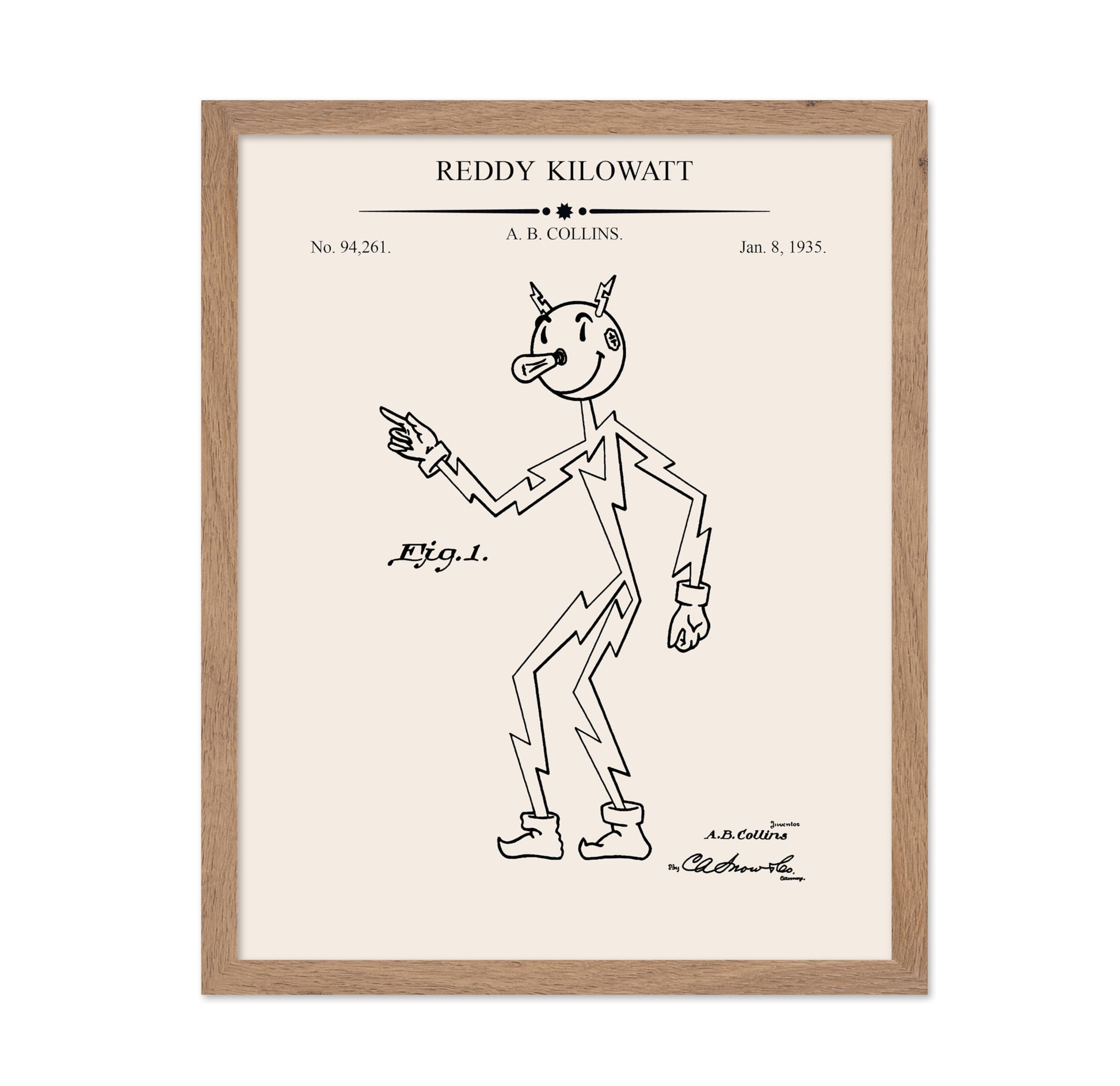 Reddy Kilowatt Blueprint