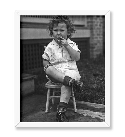 Young Boy Smoking Cigar