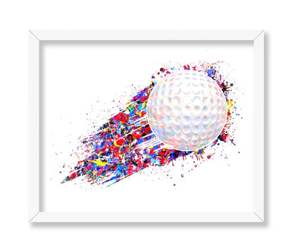Watercolor Golf Ball