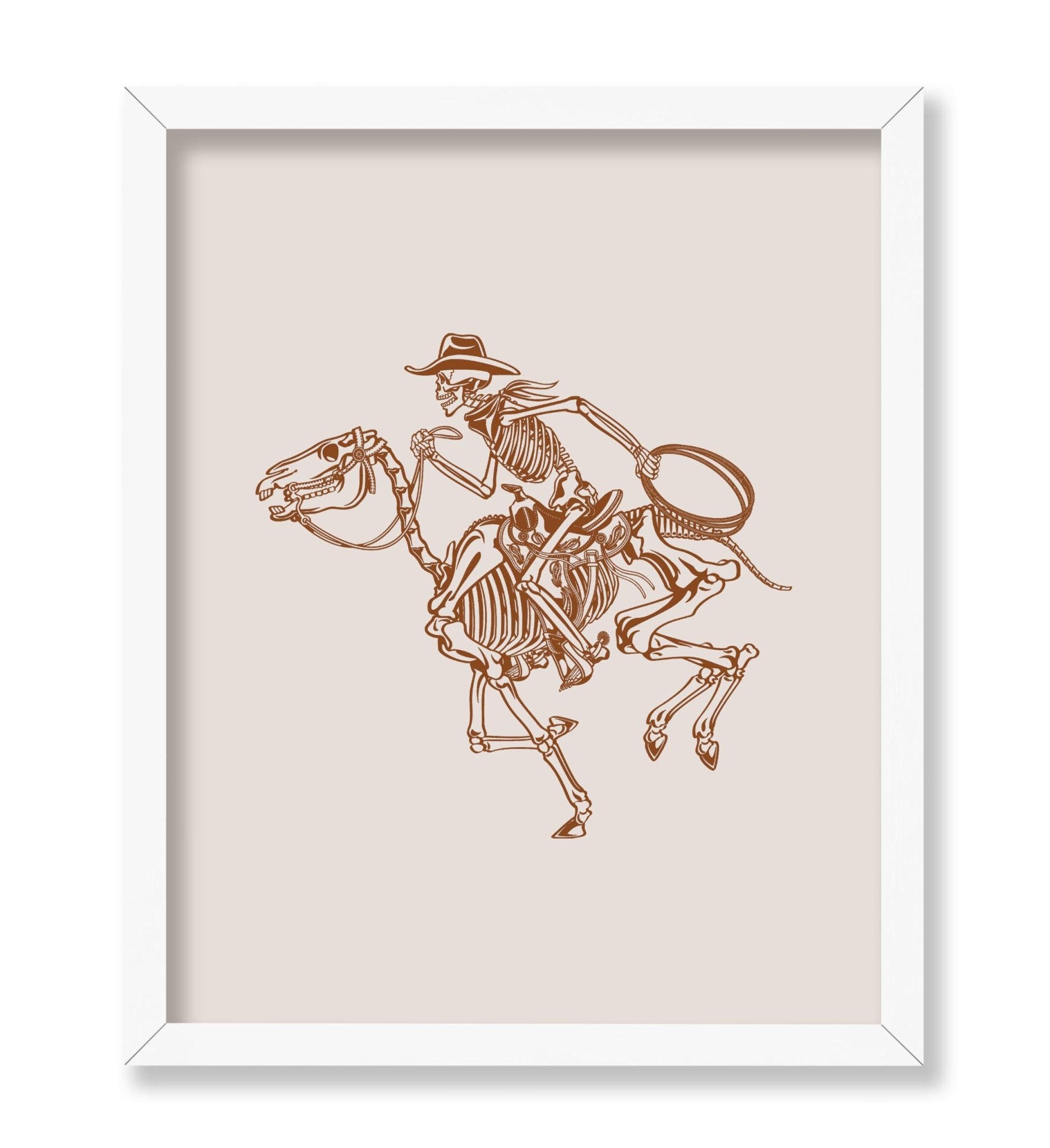 Brown Skeleton Cowboy