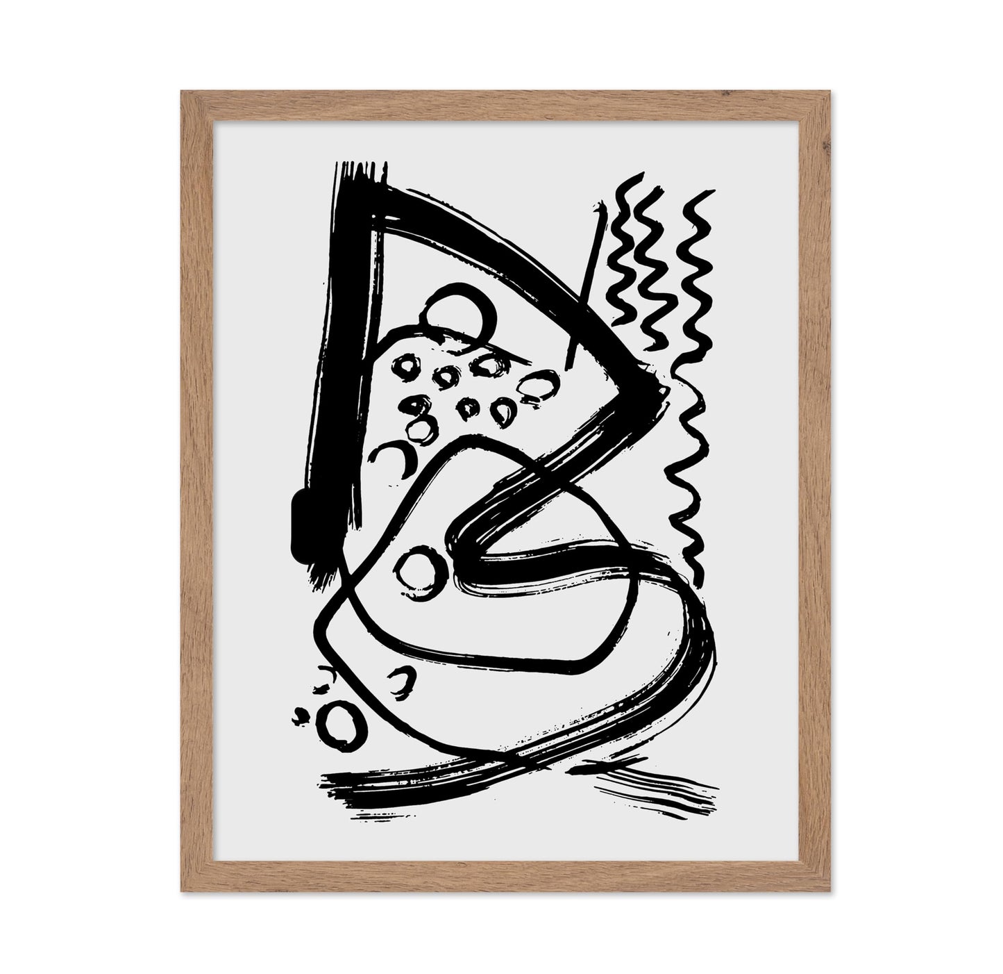 Black Brush Strokes No6