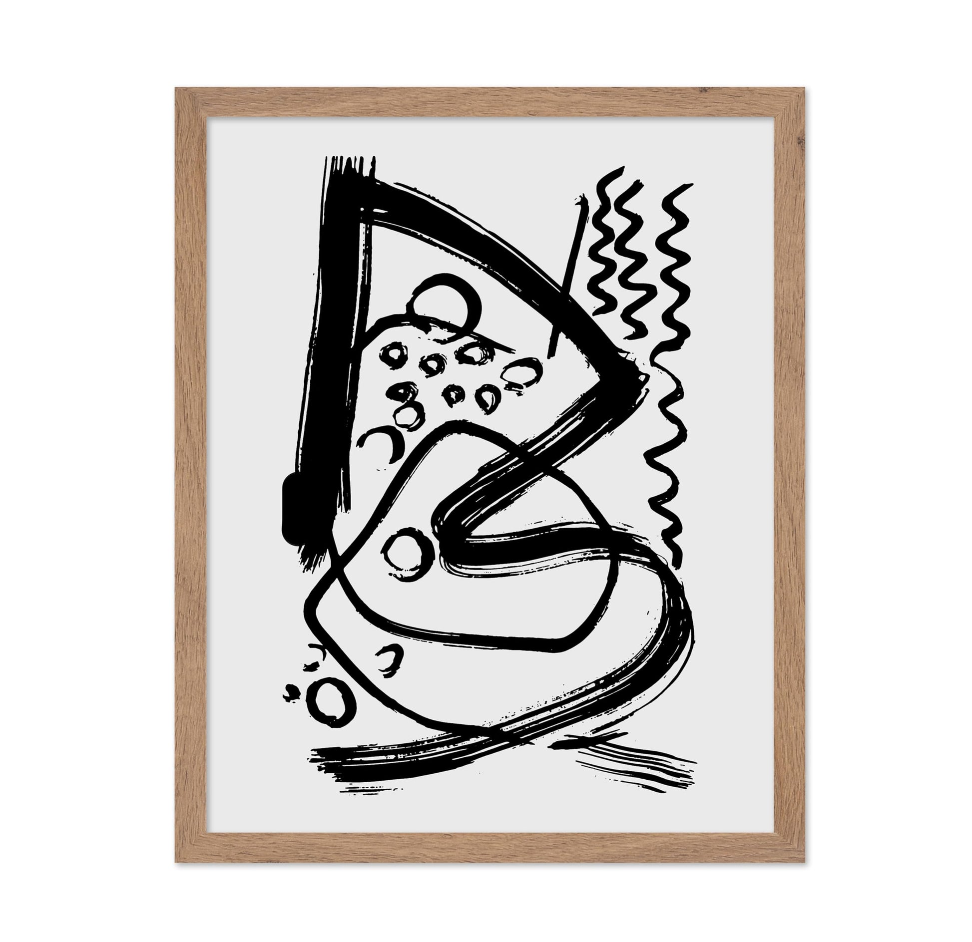 Black Brush Strokes No6