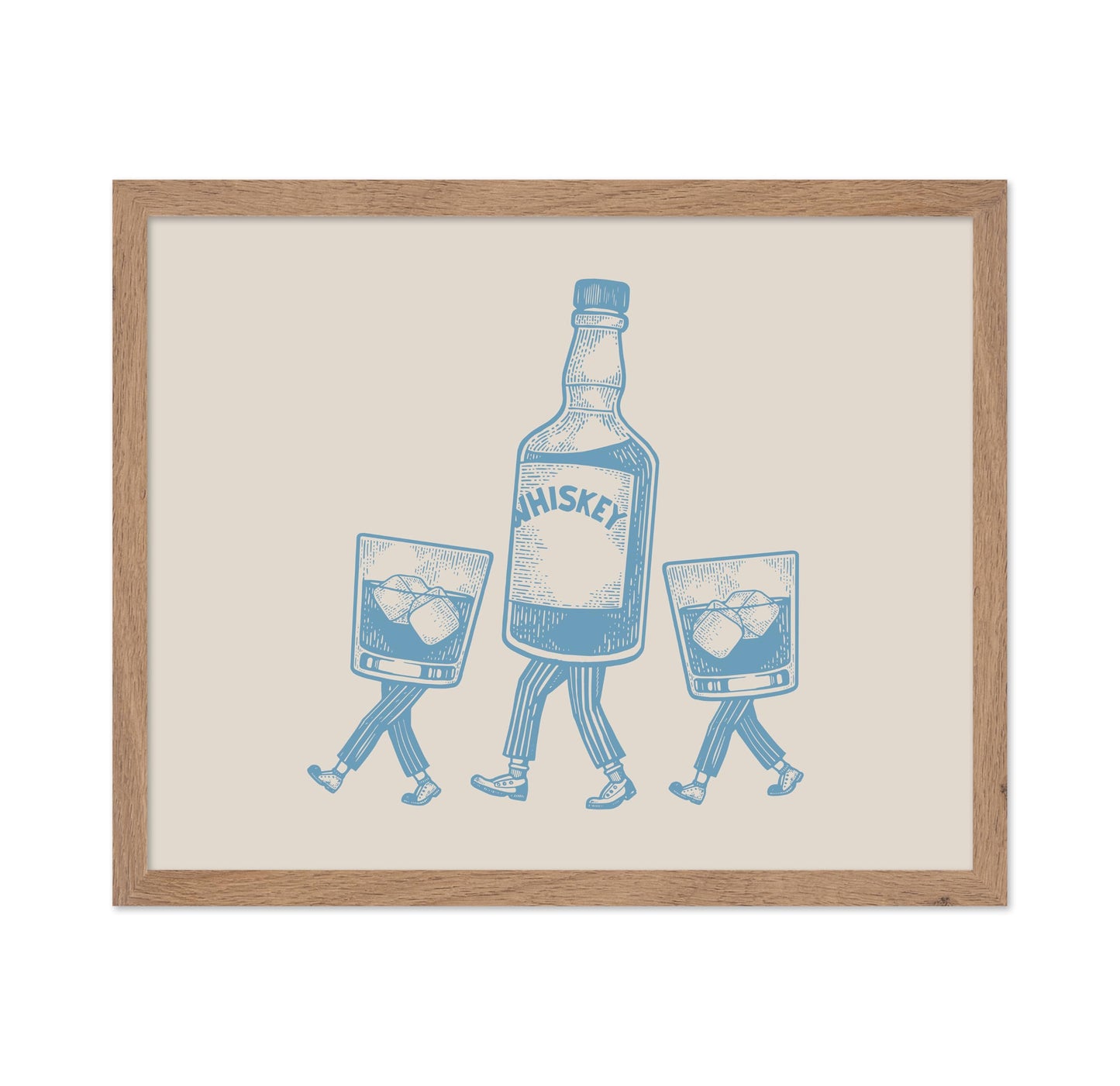 Whiskey Bottle and Iced Glass No5