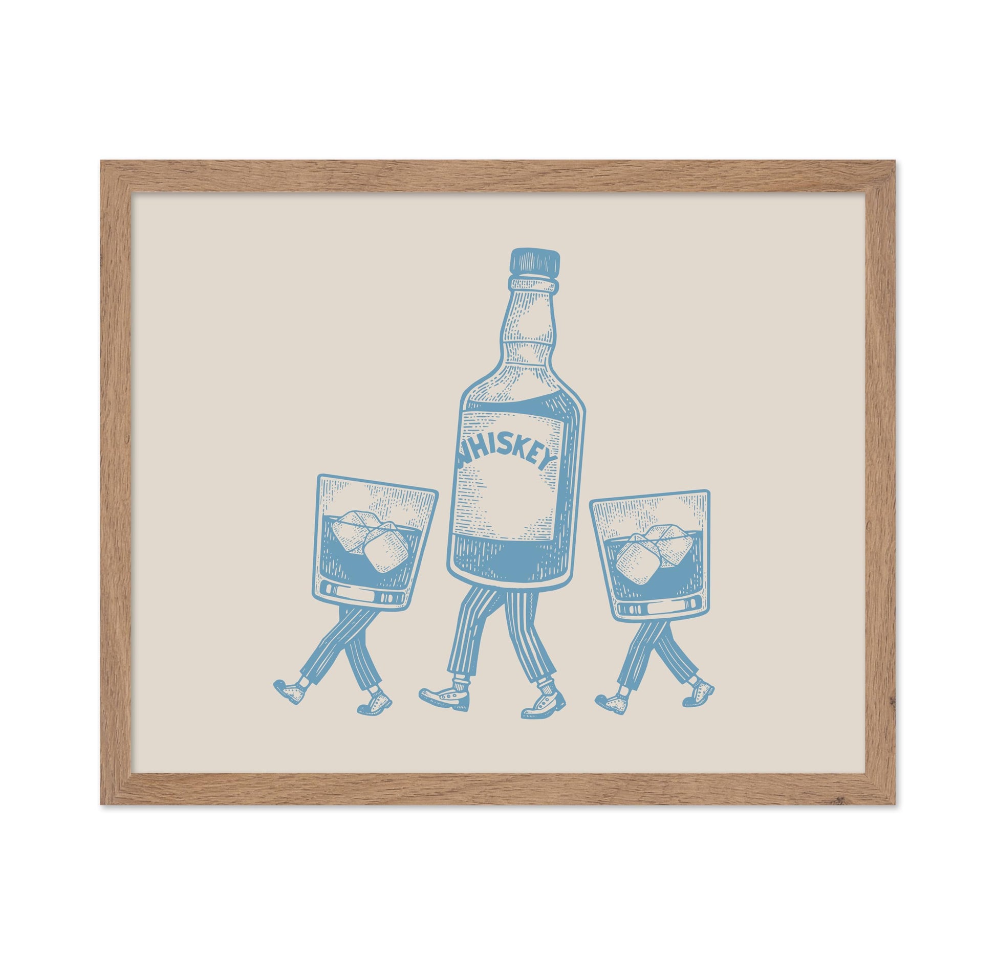 Whiskey Bottle and Iced Glass No5