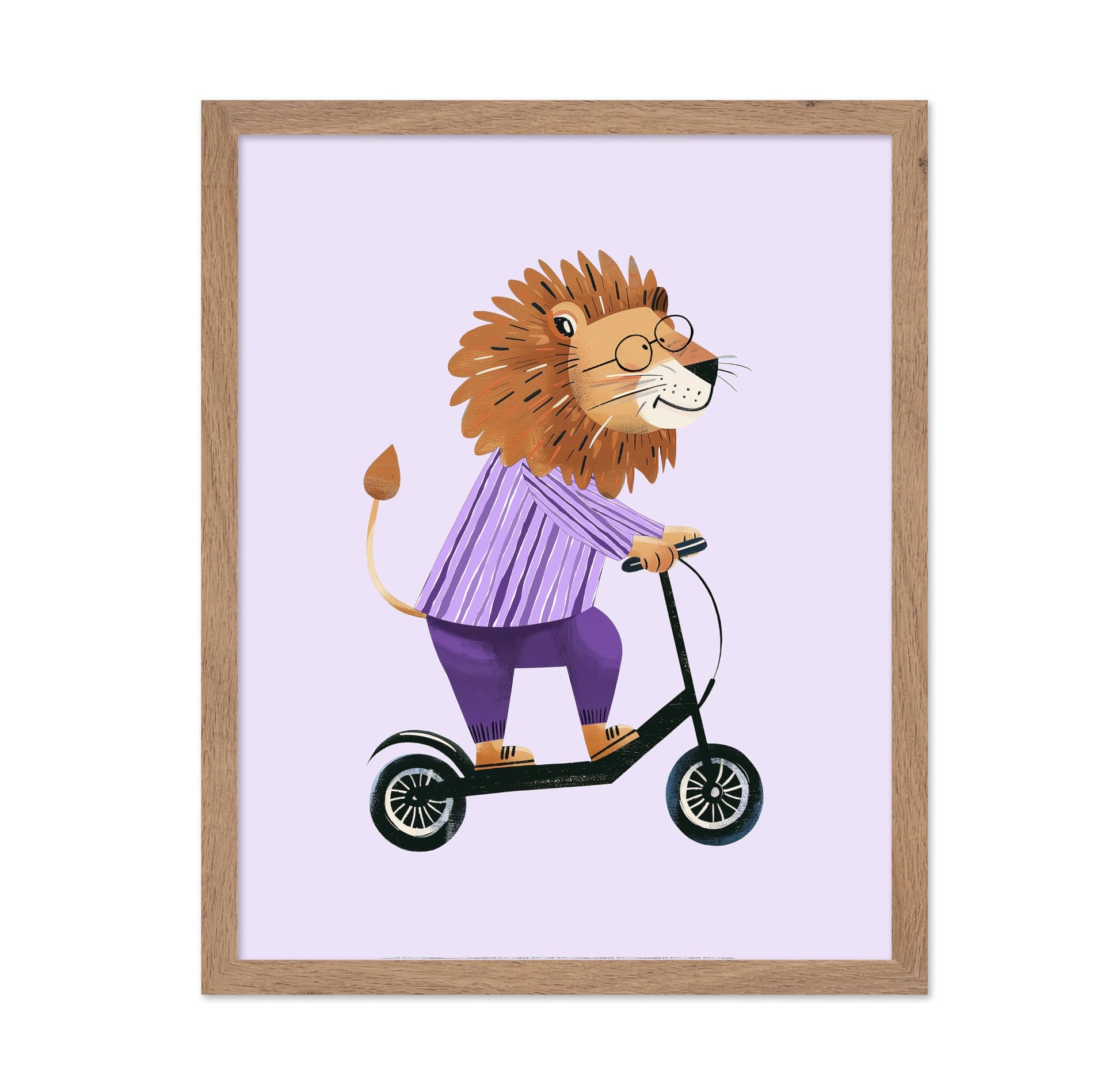 Lion on Scooter