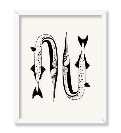 Abstract Needlefish