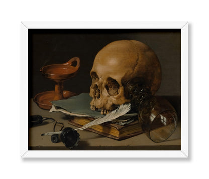 Still Life with a Skull and a Writing Quill