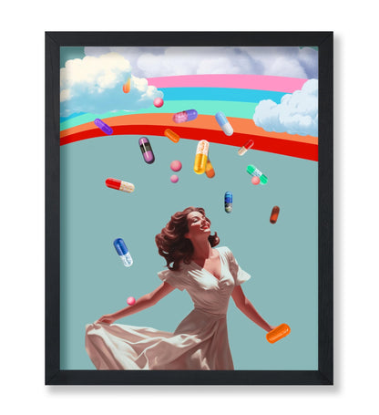 Woman under Rainbow