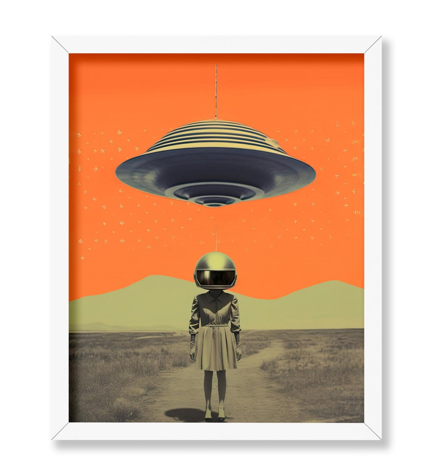 UFO and Masked Woman