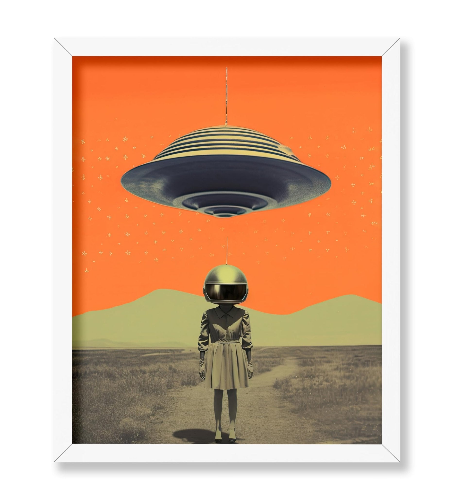 UFO and Masked Woman