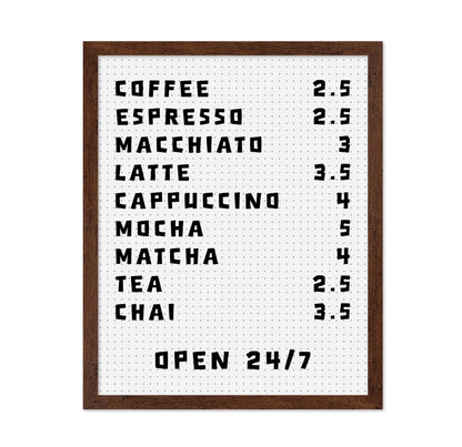 Cafe Bar Menu