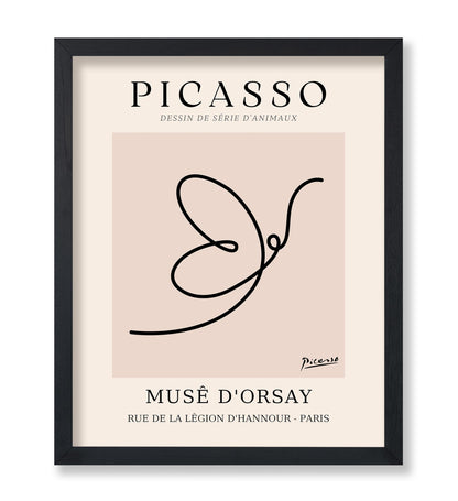 Picasso - One Line Butterfly Drawing