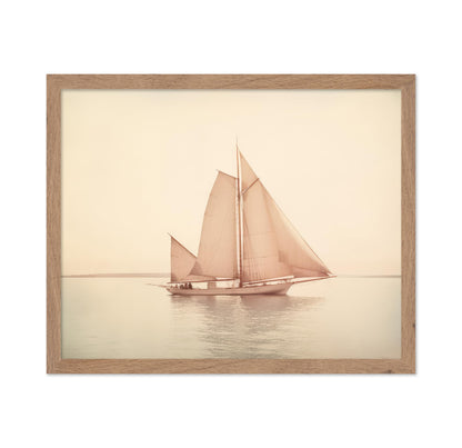 Sailing Ship on Calm Ocean