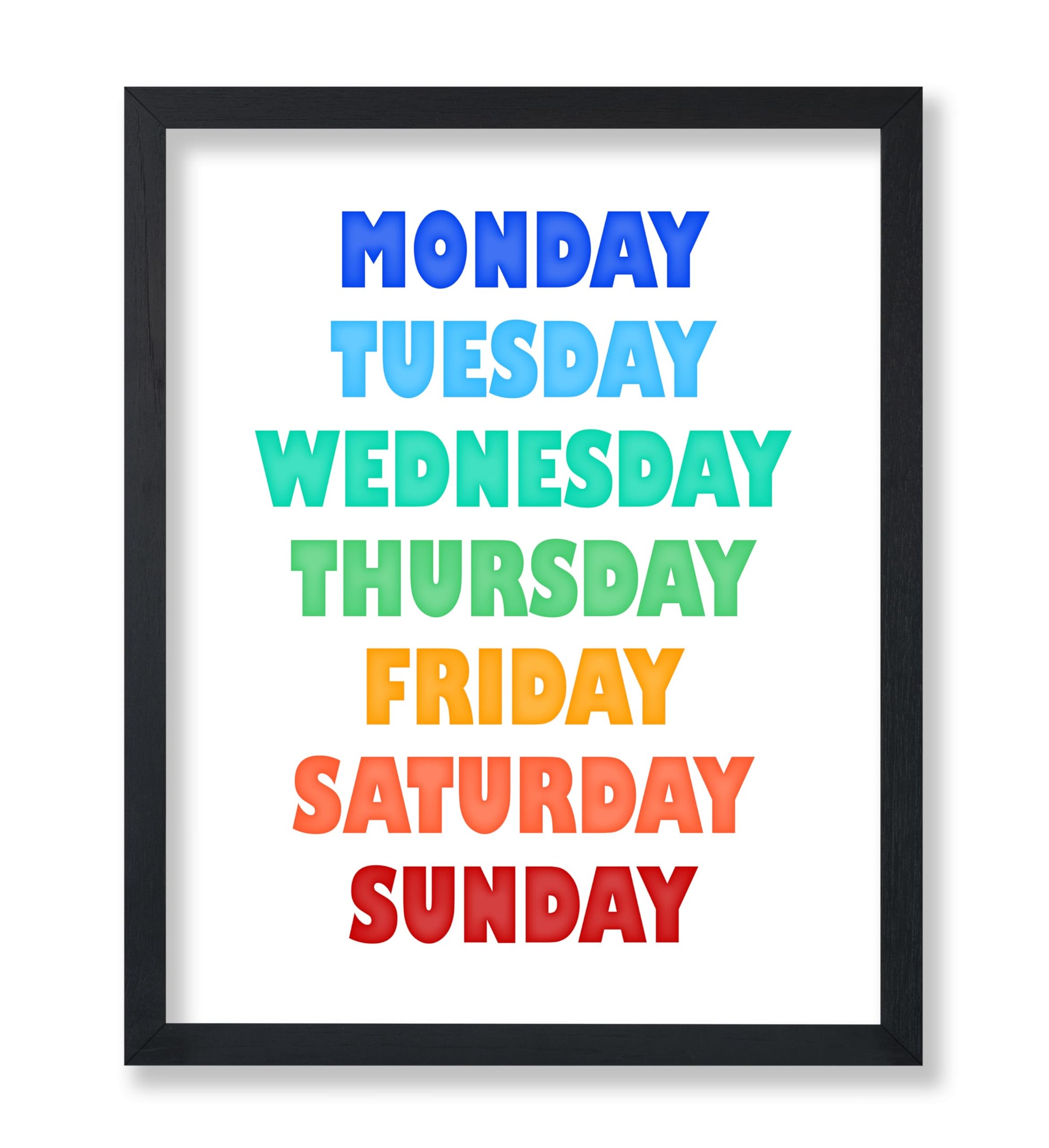 Rainbow Days of the Week