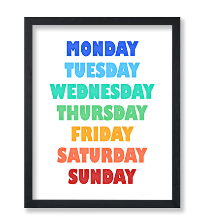 Rainbow Days of the Week