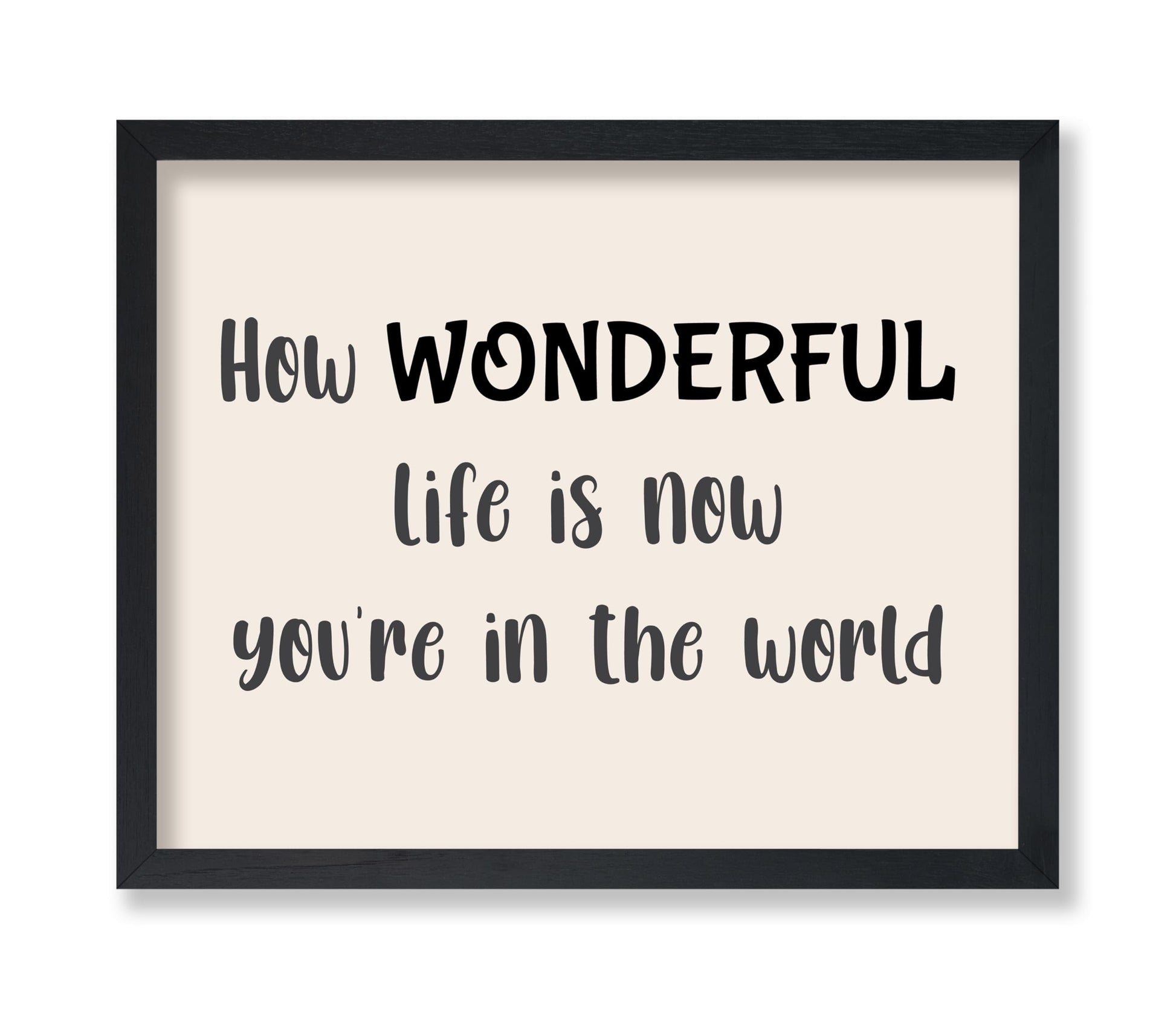 How Wonderful Life Is