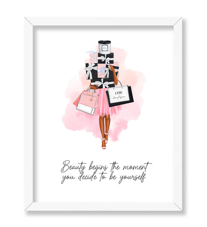 Beauty Begins The Moment You Decide To Be Yourself
