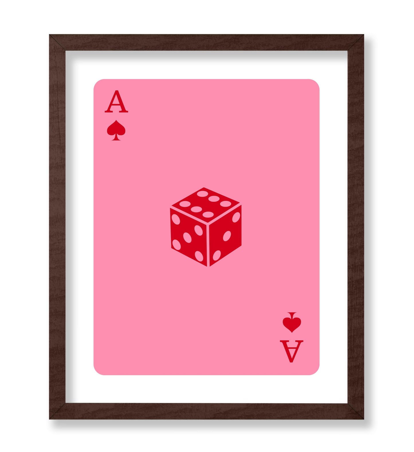 Pink Dice Ace of Spades