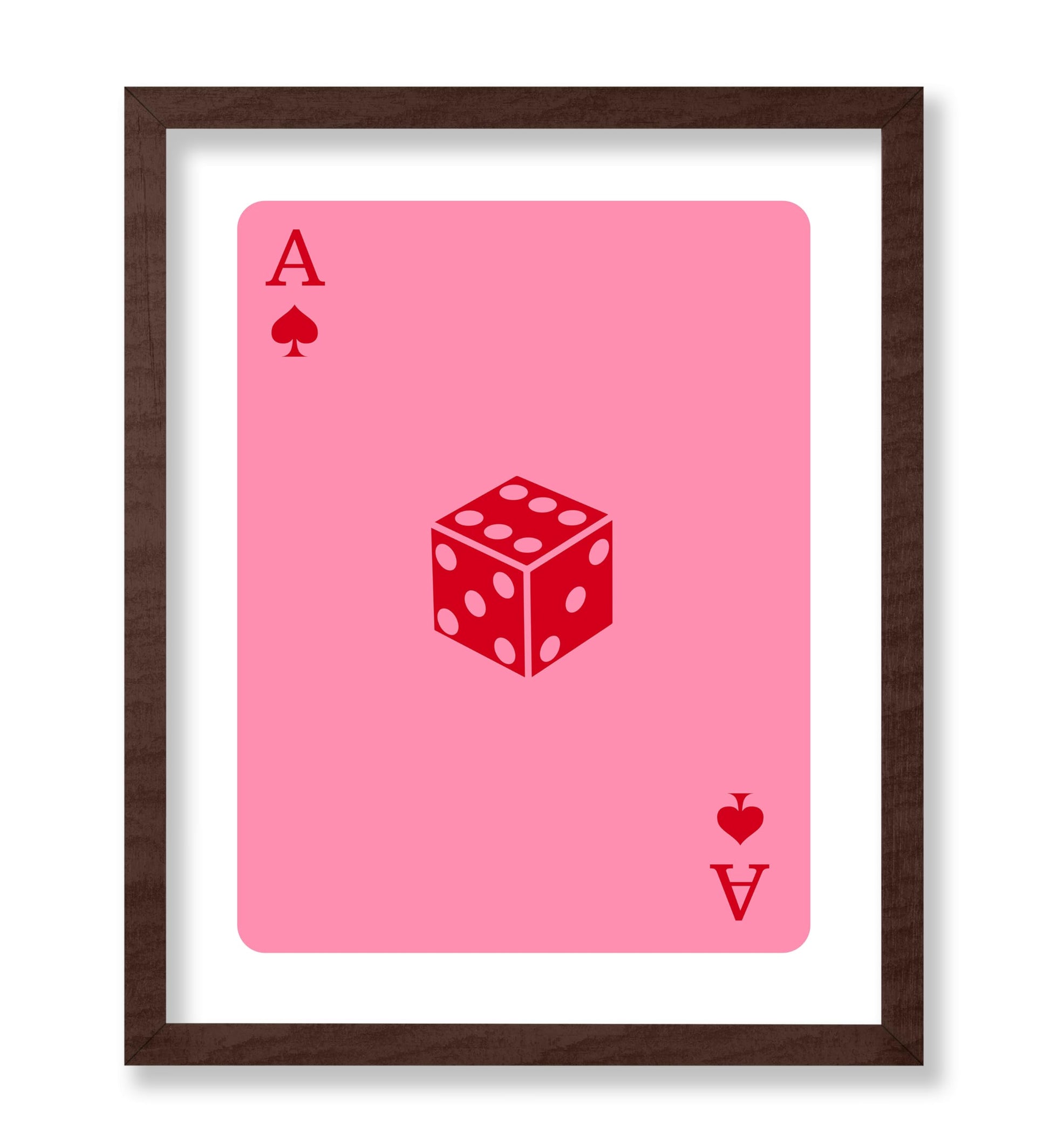 Pink Dice Ace of Spades