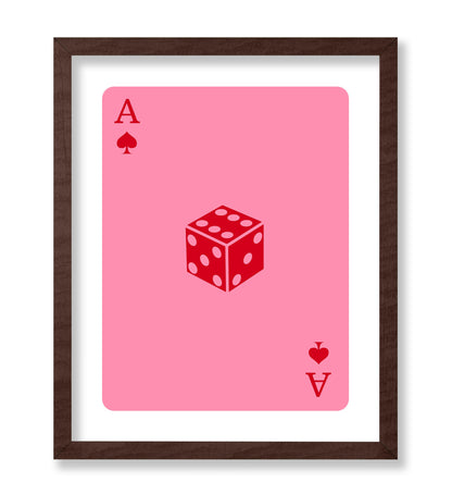 Pink Dice Ace of Spades