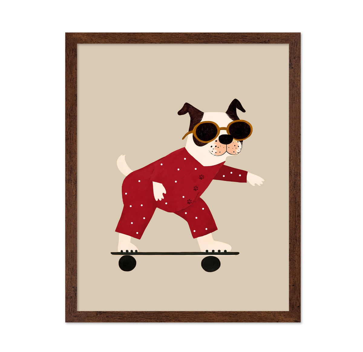 Skateboarding Dog No2