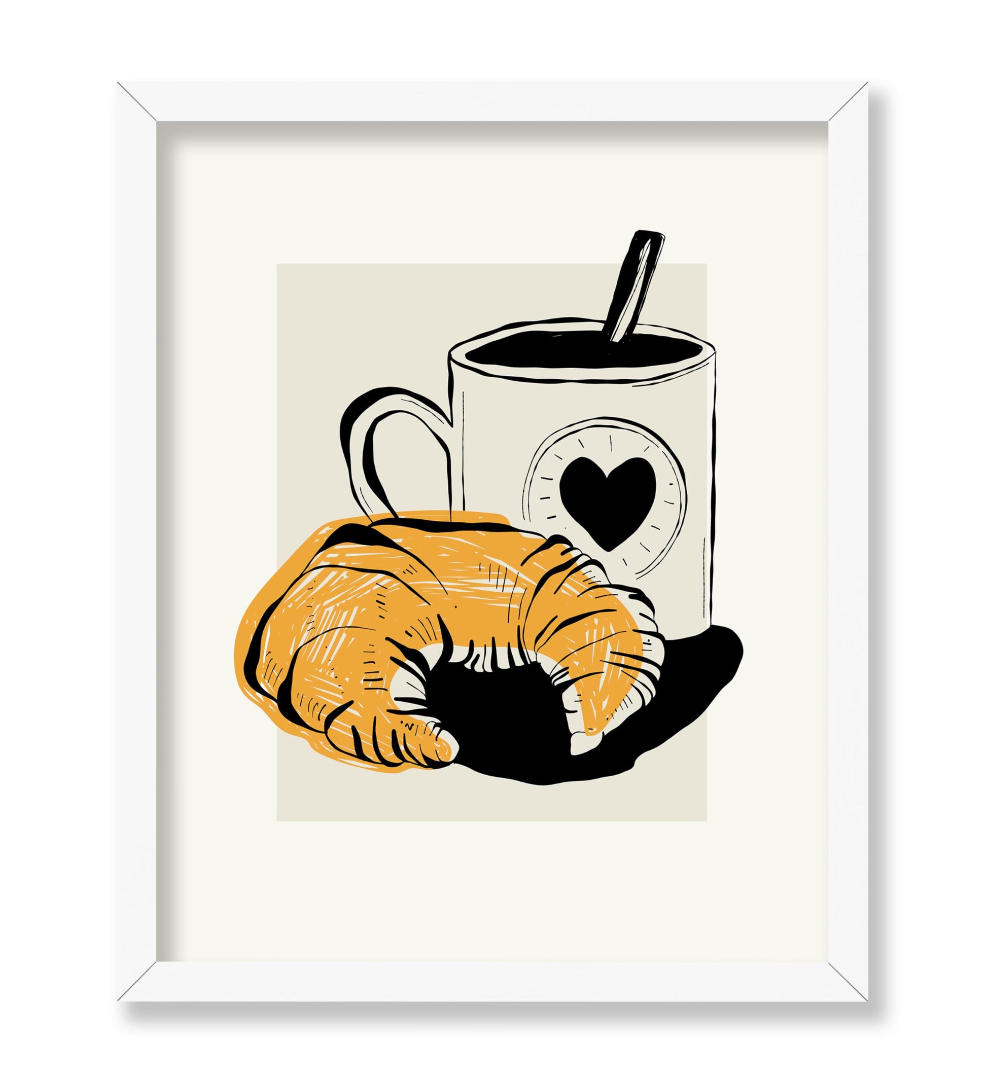 Coffee and Croissant No1