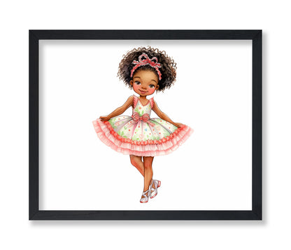 Little Black Ballerina Girl No3