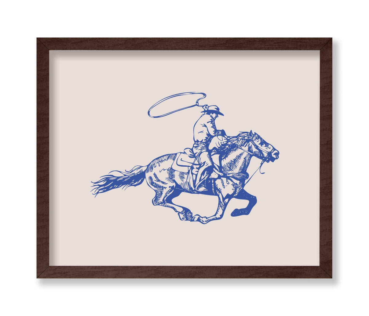 Blue Cowboy with Lasso