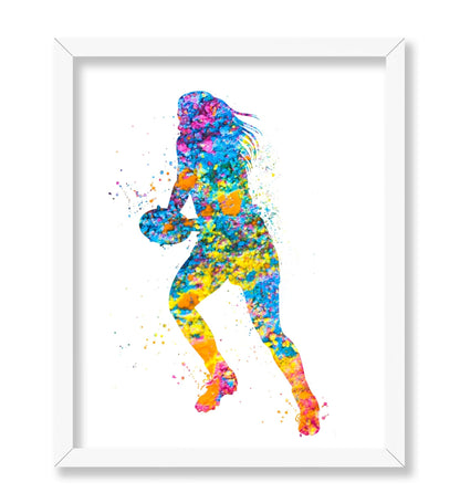 Watercolor Rugby No2