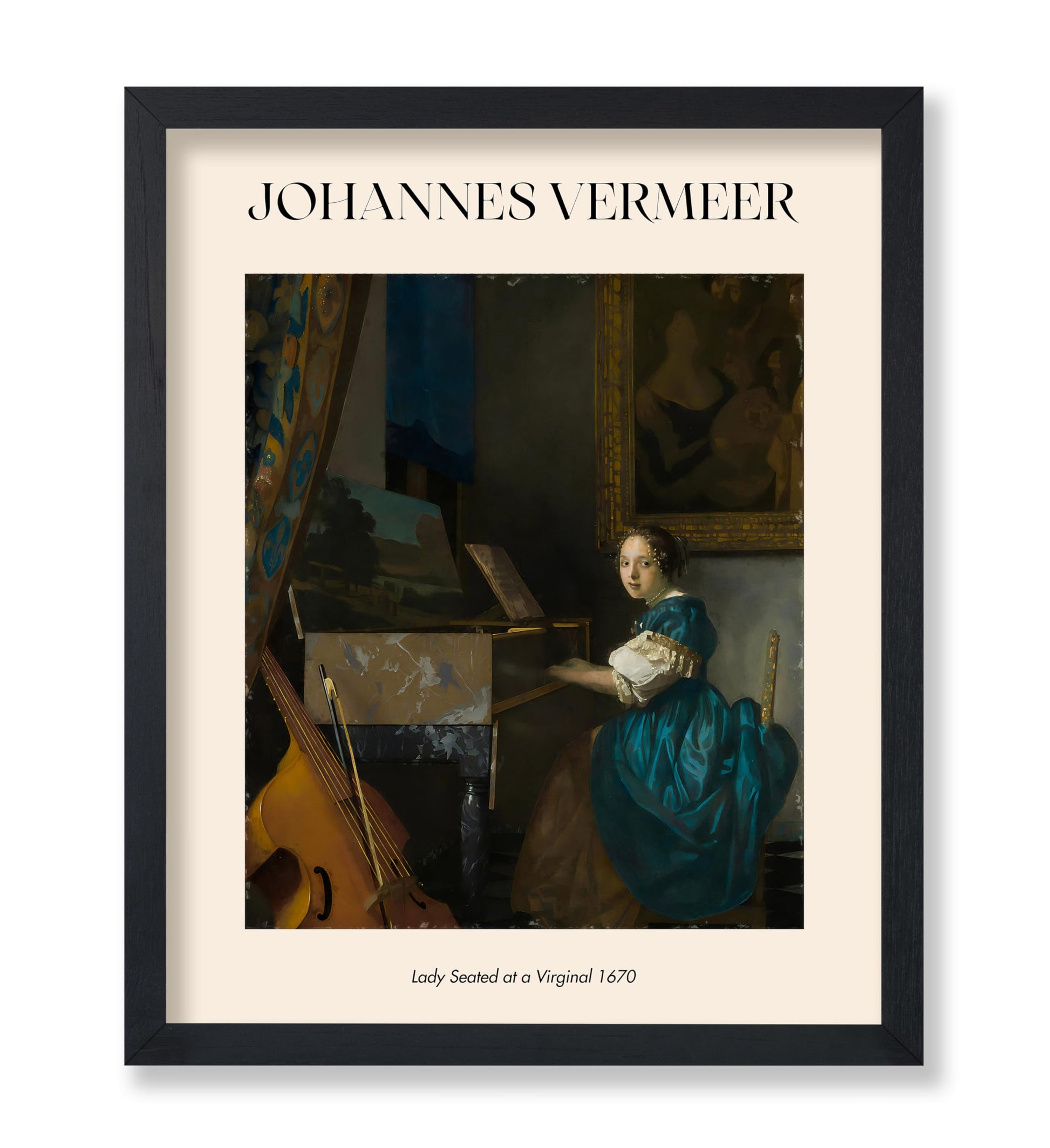 Johannes Vermeer - Lady Seated at a Virginal