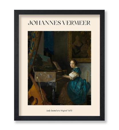Johannes Vermeer - Lady Seated at a Virginal