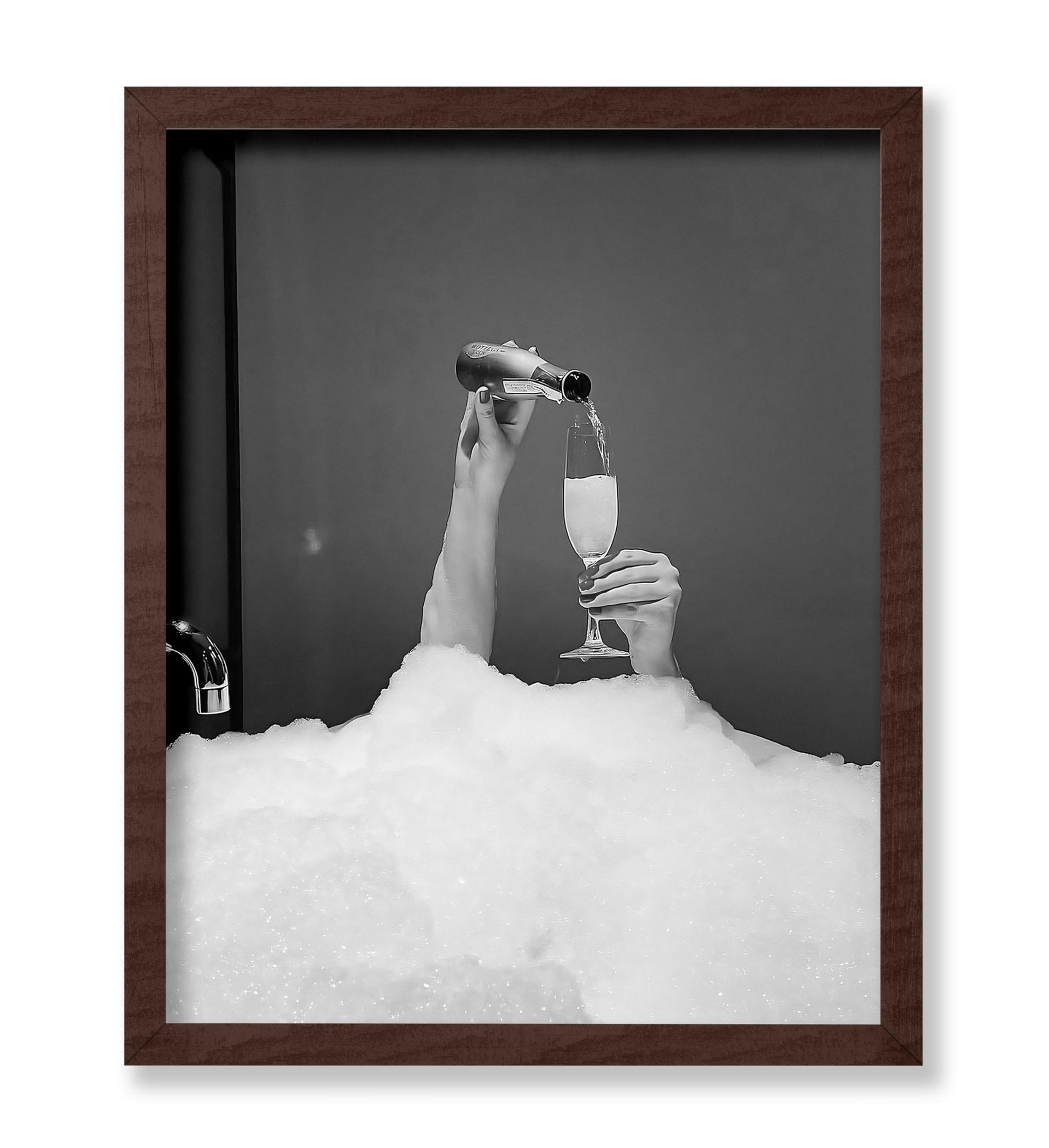 Drinking Wine in Bubble Bath