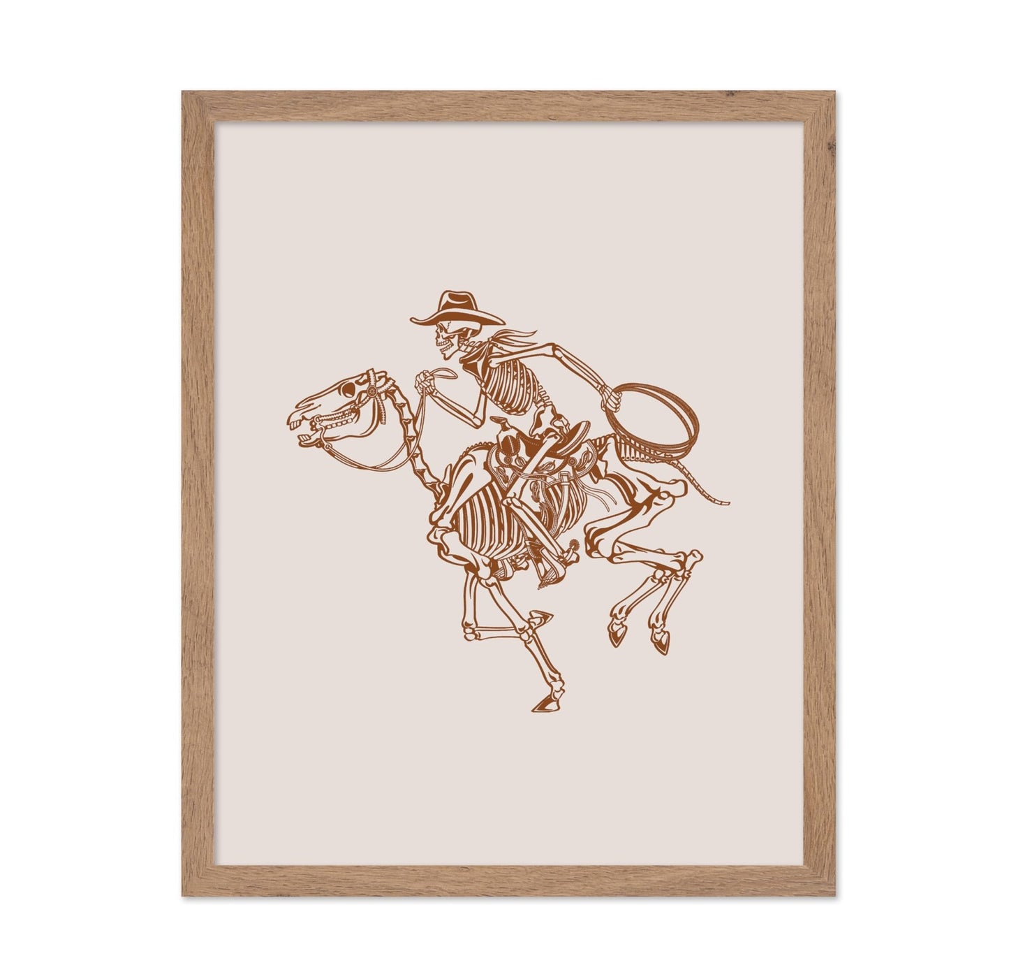 Brown Skeleton Cowboy