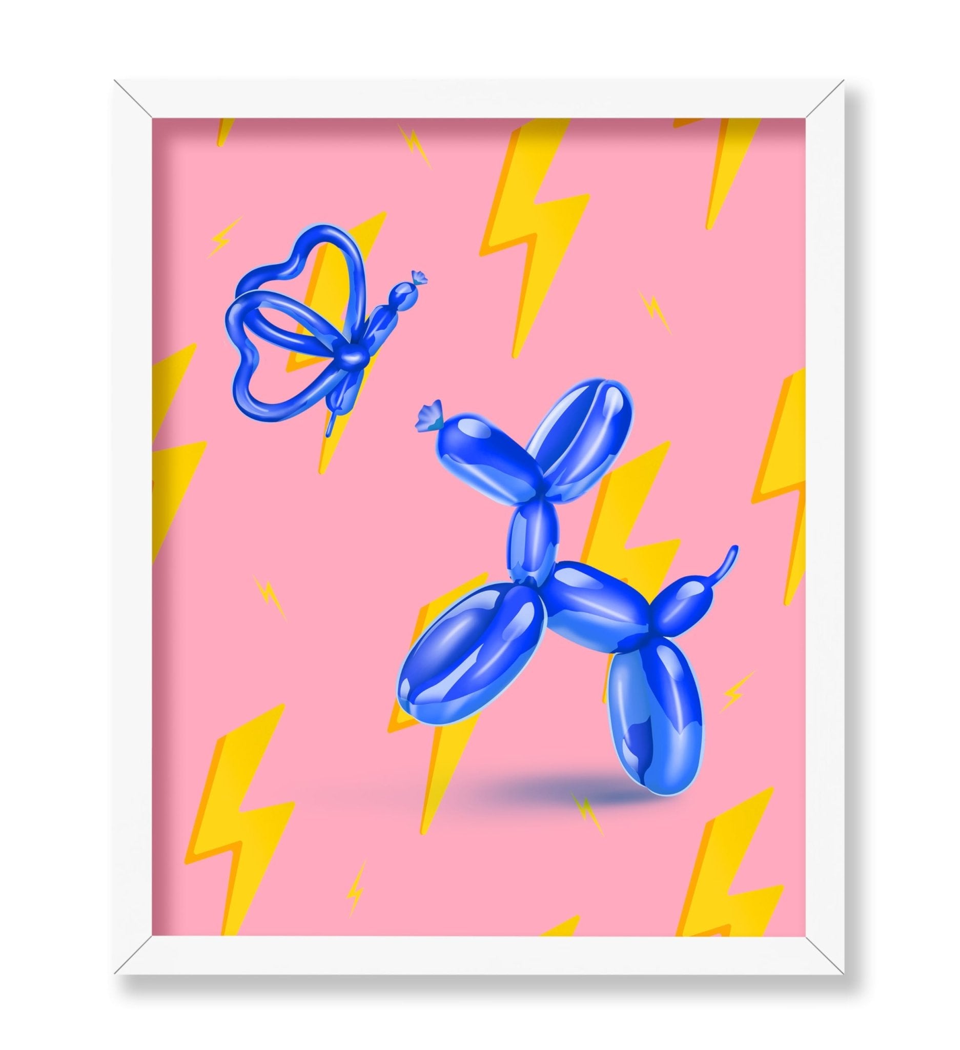 Jumping Balloon Dog and Butterfly No2