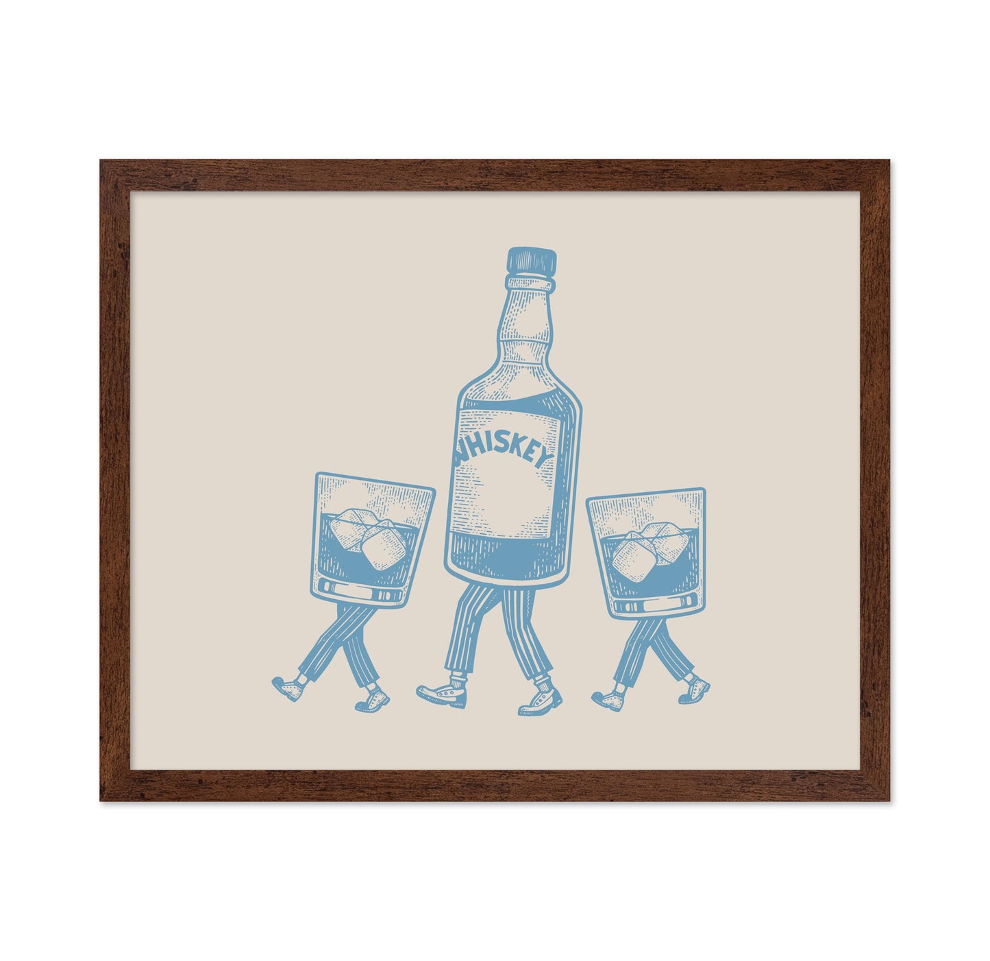 Whiskey Bottle and Iced Glass No5