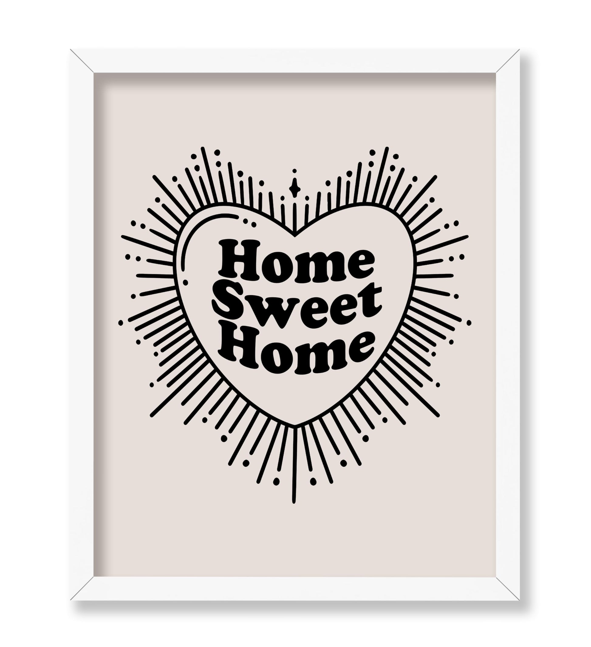 Beige Home Sweet Home