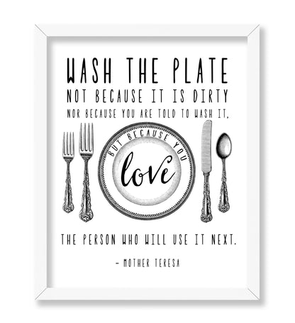 Wash The Plate No2