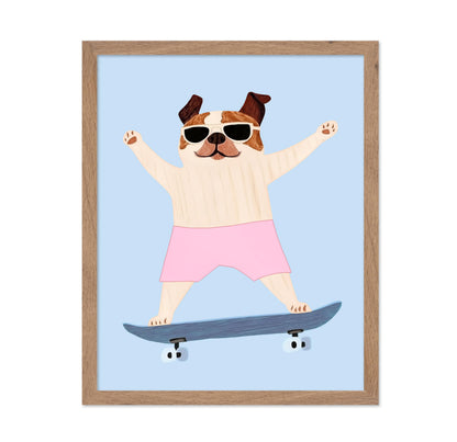 Skateboarding Dog