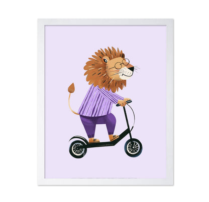 Lion on Scooter