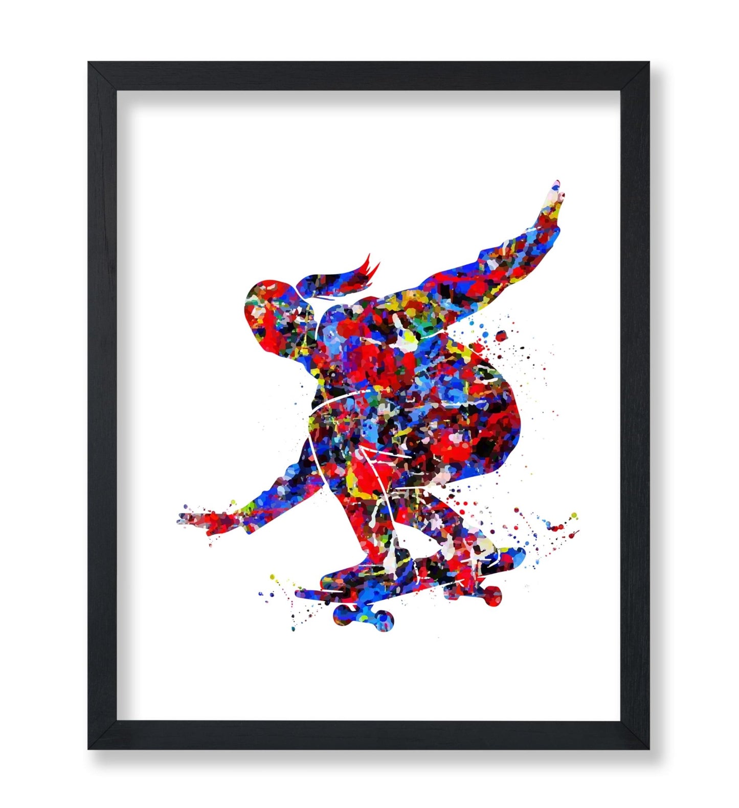 Watercolor Skateboard