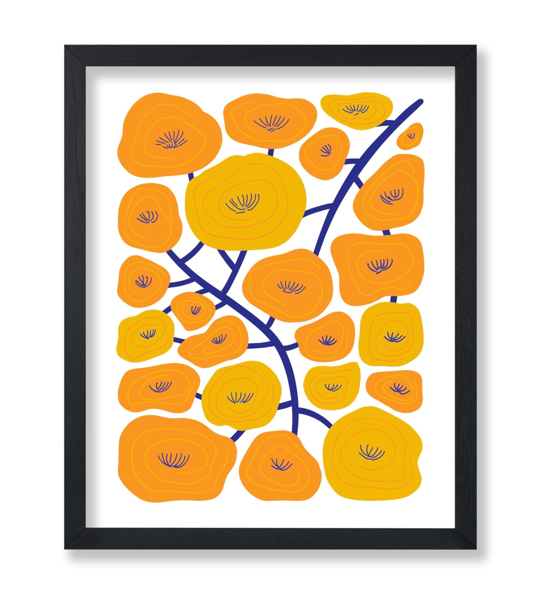 Abstract Yellow Floral