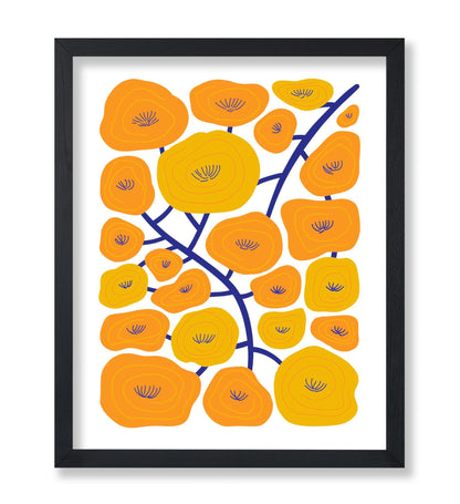 Abstract Yellow Floral