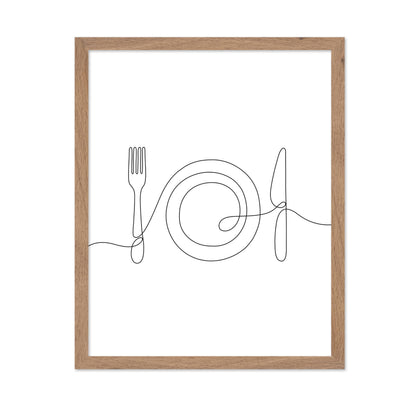 Cutlery Line Drawing