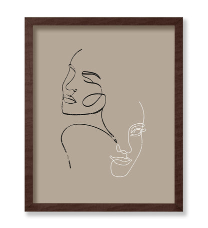 One Line Women Faces