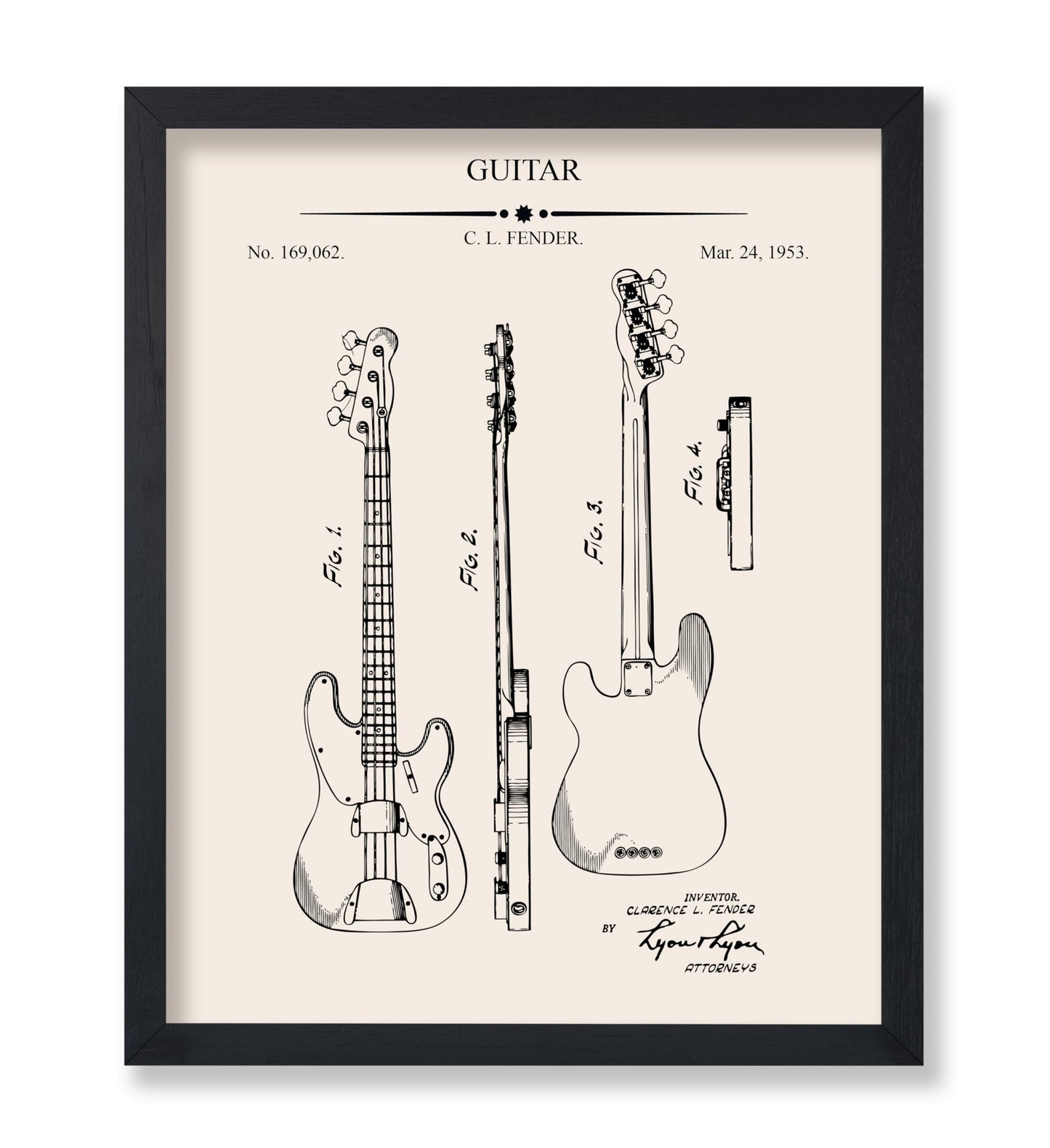 Electric Guitar Blueprint No1