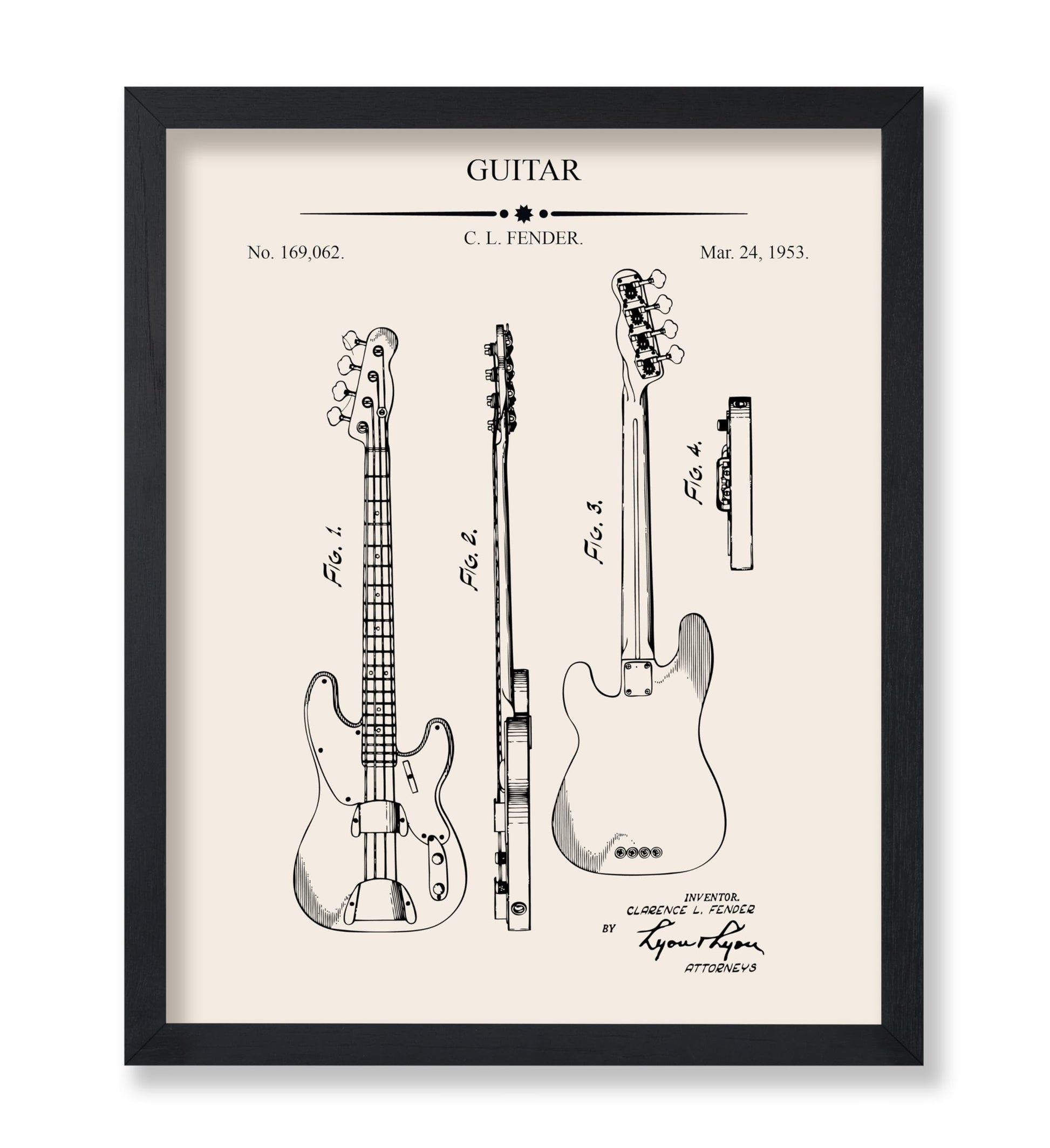 Electric Guitar Blueprint No1