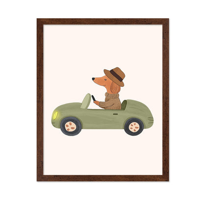 Dog Driving Car